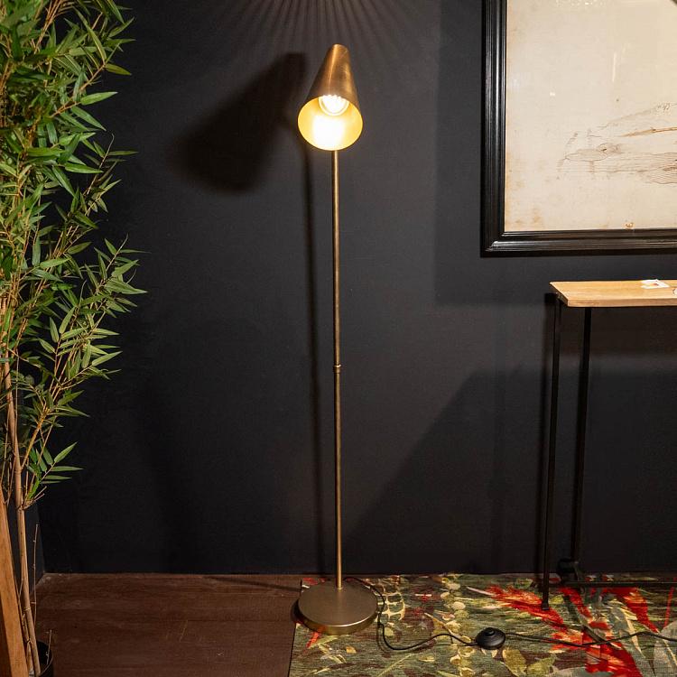 Латунный торшер Вивьен дисконт Vivienne Floor Lamp Brass discount
