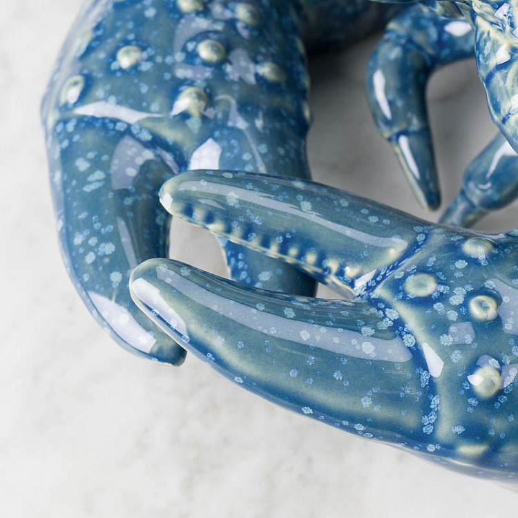 Синяя керамическая фигурка Лобстер Blue Ceramic Lobster