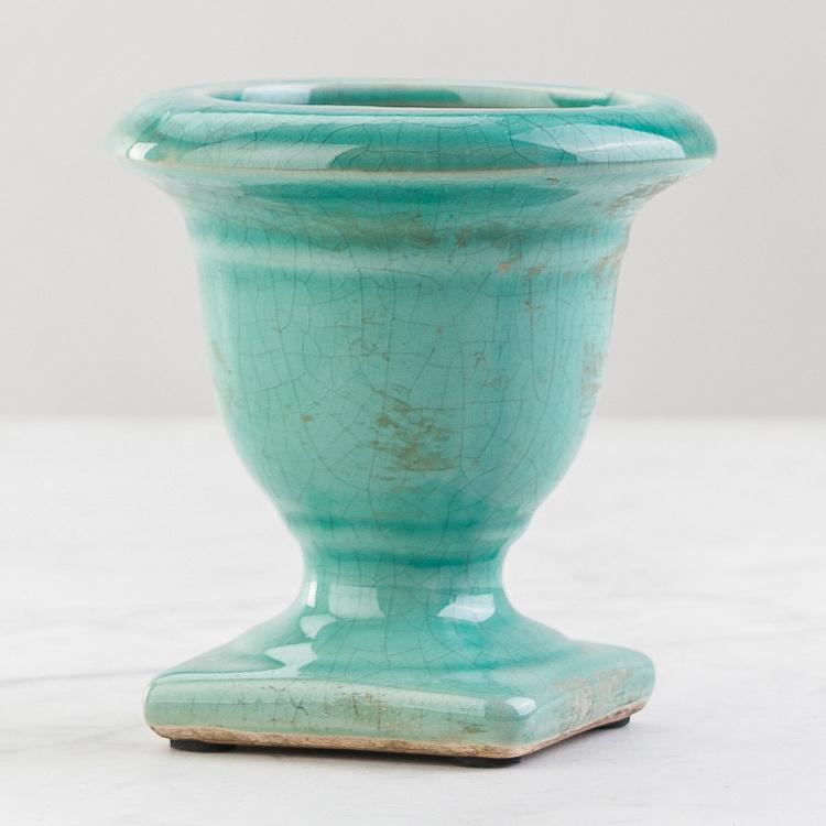 Бирюзовая мини-ваза Медичи, S Medicis Vase Aqua Green Small