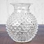 Ваза Round Clear Vase Hobnail