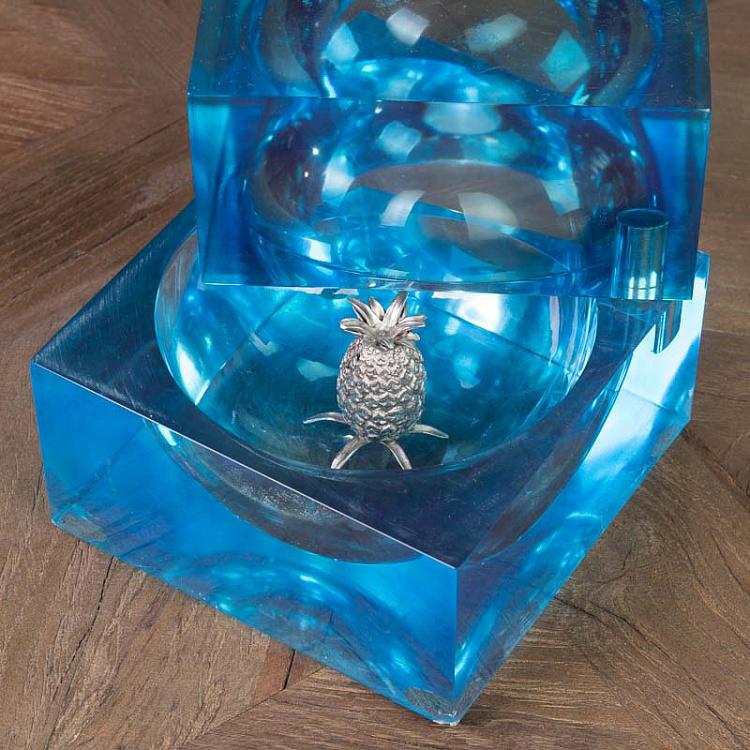 Статуэтка куб со сферой внутри Бичд, S Beached Cube With Sphere Small