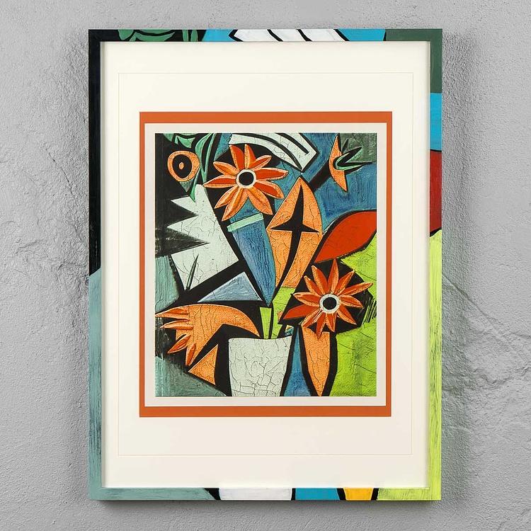 Картина-принт Флористический кубизм 2 Florist Cubist Frame 2