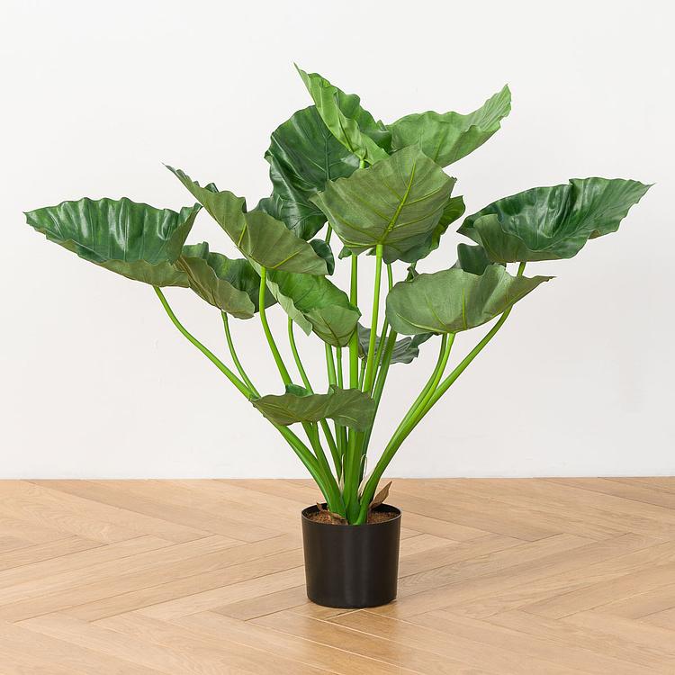 Искусственная кустовая алоказия Калидора, M Calidora Alocasia Bush 75 cm