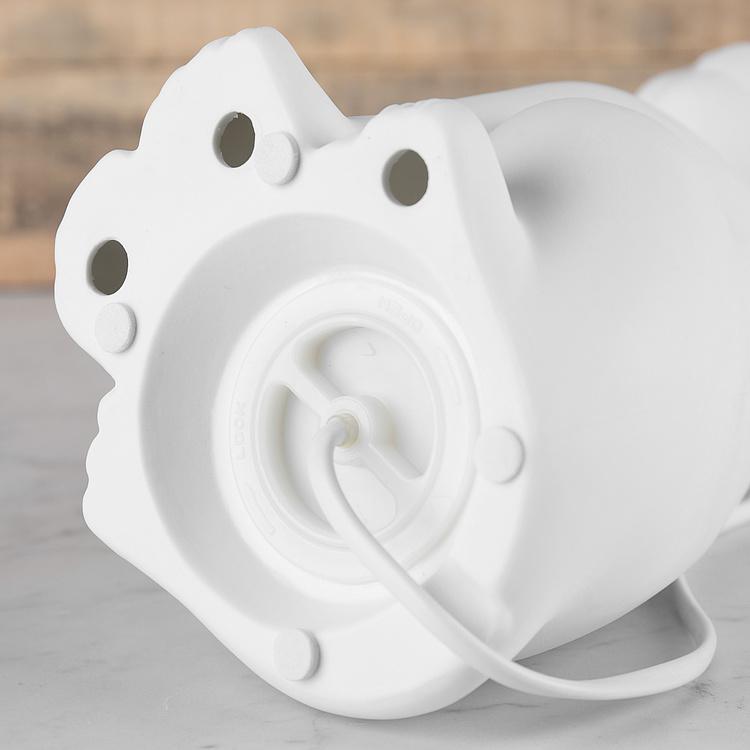 Фарфоровая настольная лампа Собака Porcelain Table Lamp Dog