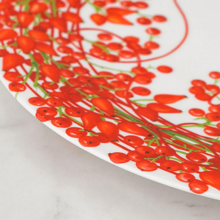 Сервировочная тарелка Красная нить ягоды Fil Rouge Bacche Serving Plate