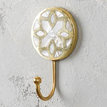 Tangier Luxe Brass Pearl Inlay Hook