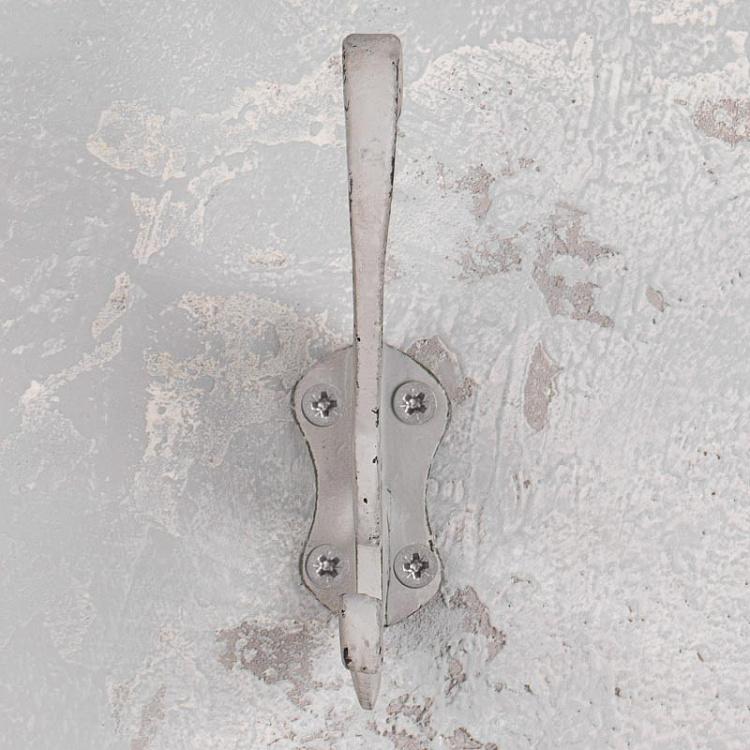 Двухрожковый серый винтажный крючок 3 Vintage Hook Grey 3