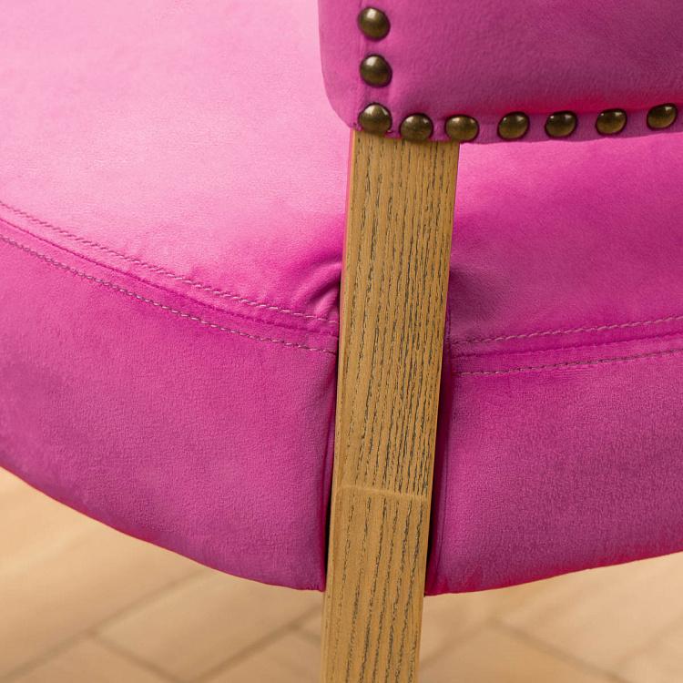 Стул Мами с подлокотниками, светлые ножки Mami Dining Chair With Arms, Oak Brown