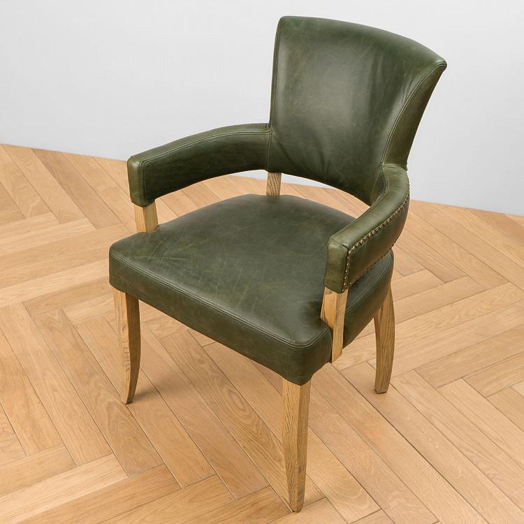 Стул Ньюпорт с подлокотниками, светлые ножки Newport Dining Chair, Oak Brown
