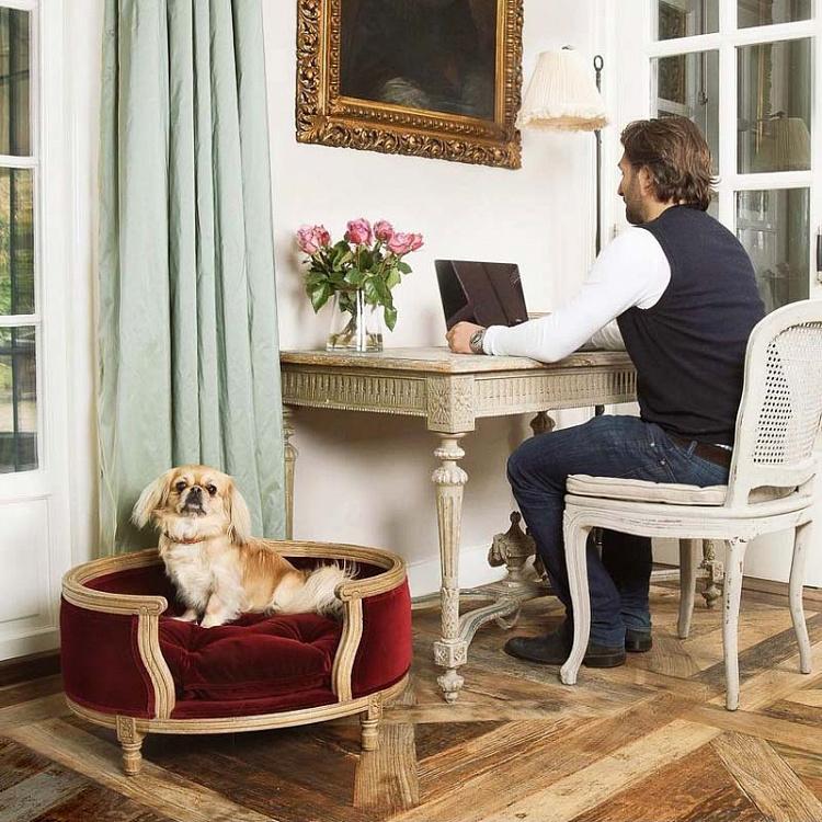 Красный диван для собак/кошек Георг, S George Sofa Small, Red Velvet