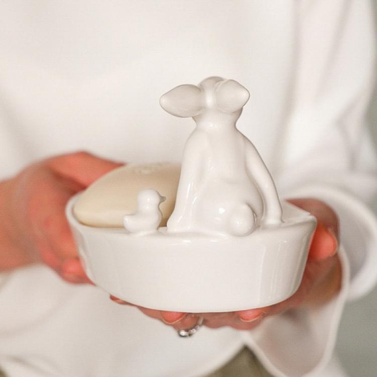 Мыльница с кроликом и уточкой Rabbit And Duck Soap Dish