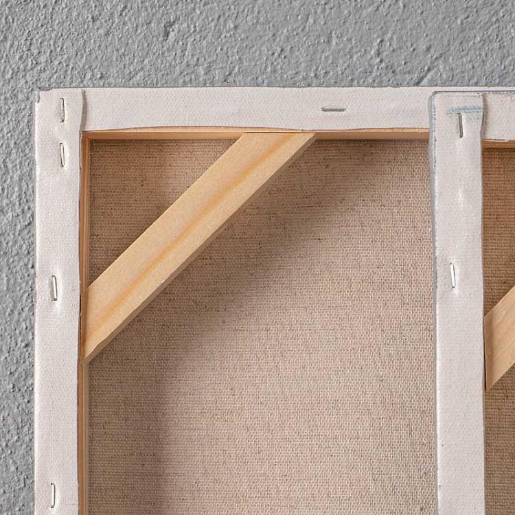 Картина диптих Голубые рыбы, акрил, холст Set Of 2 Canvas Acrylic Painting Blue Fish