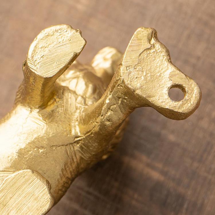 Крючок Лев золотой Coat Rack Lion Gold