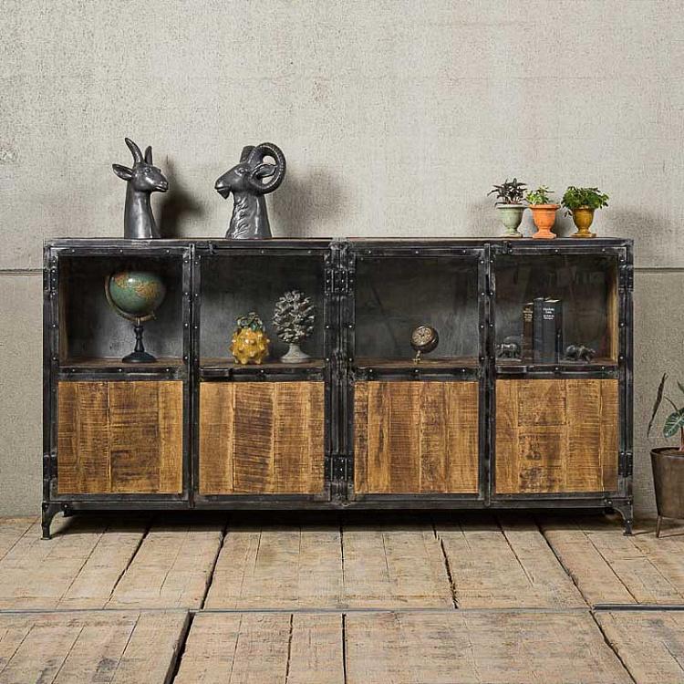 Комод с четырьмя дверцами Револь Revol Long 4 Doors Sideboard