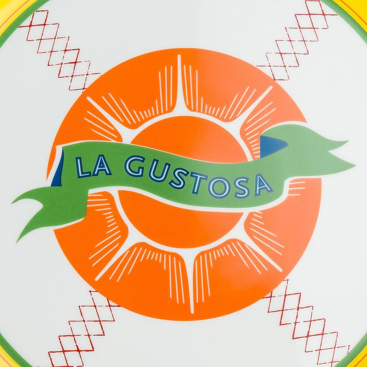 Тарелка для пиццы Красивая страна Вкусная Bel Paese Pizza Plate La Gustosa