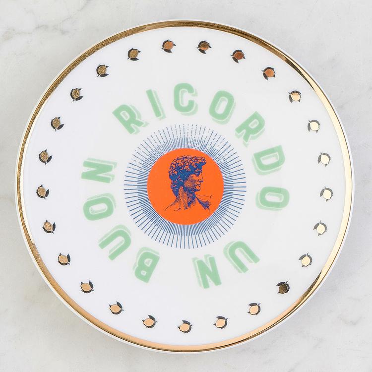 Тарелка для хлеба Хорошие воспоминания Давид Un Buon Ricordo Bread Plate David