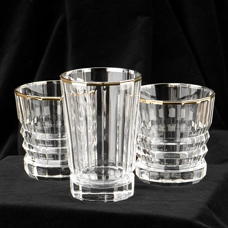 Низкий стакан с золотым ободком Архитектор Architecte Glass Low With Golden Rim