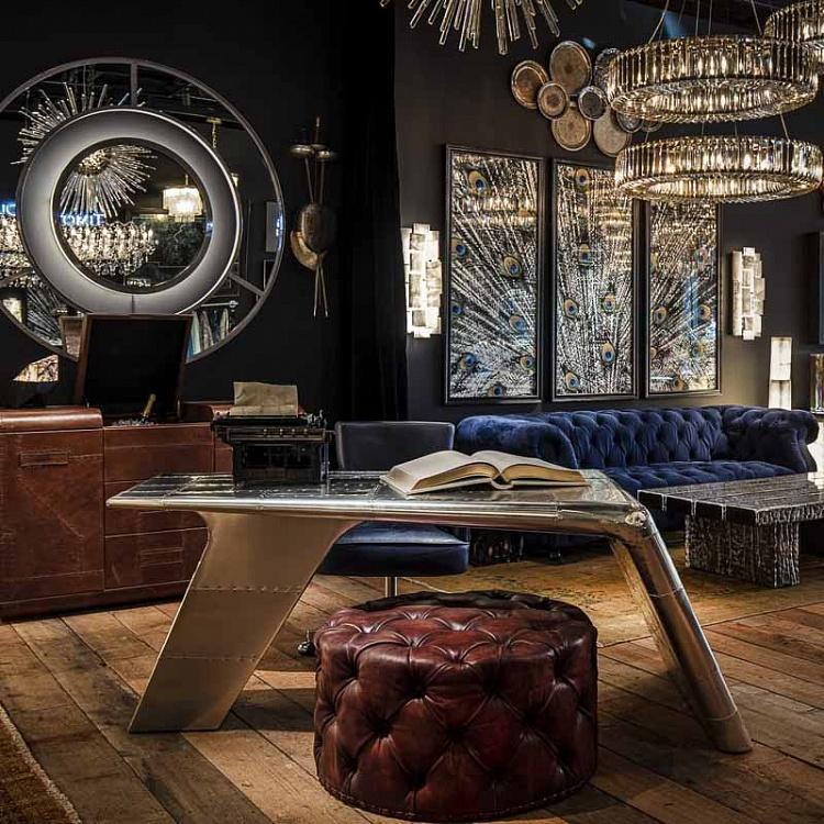 Панорамная картина-принт Хвост Павлина цветная, правая часть Animal Peacock Color 3 Right