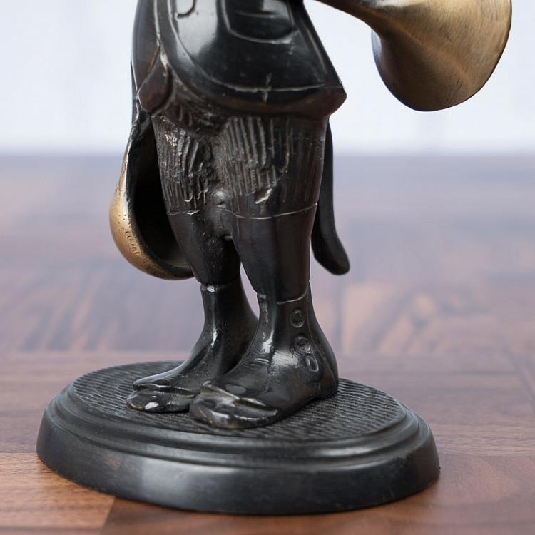 Статуэтка Лис с горном  Fox With Horn Bronze Finish