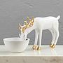 Подставка для мелочей Deer Golden Horns Trinket Tray White