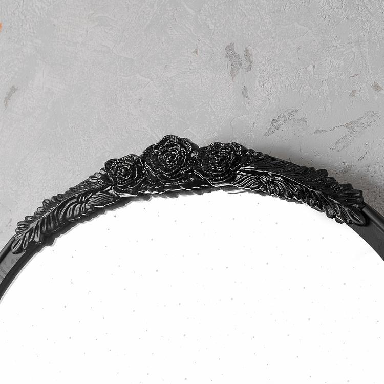 Зеркало с розой в антикварном стиле Hand Carved Rose Antique Mirror