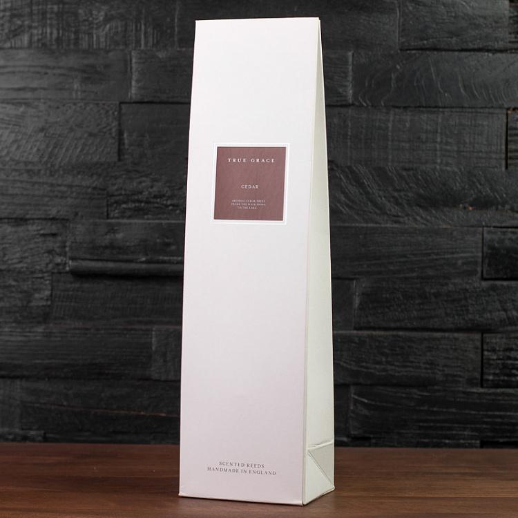 Аромадиффузор набор (палочки, жидкость в бутылочке) Кедр, 200 мл Small Reed Diffuser Cedar 200 ml