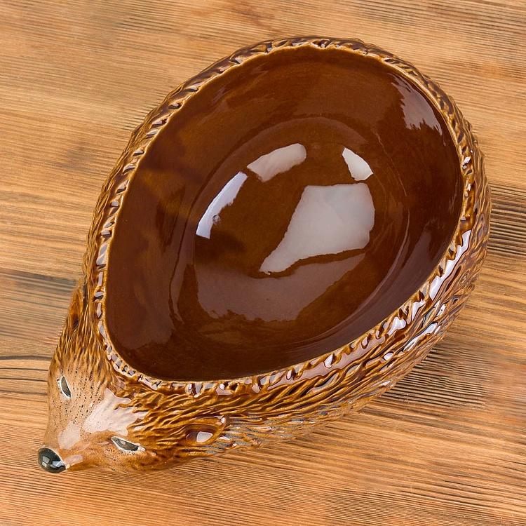 Салатница Ёж Stoneware Hedgehog Bowl Brown