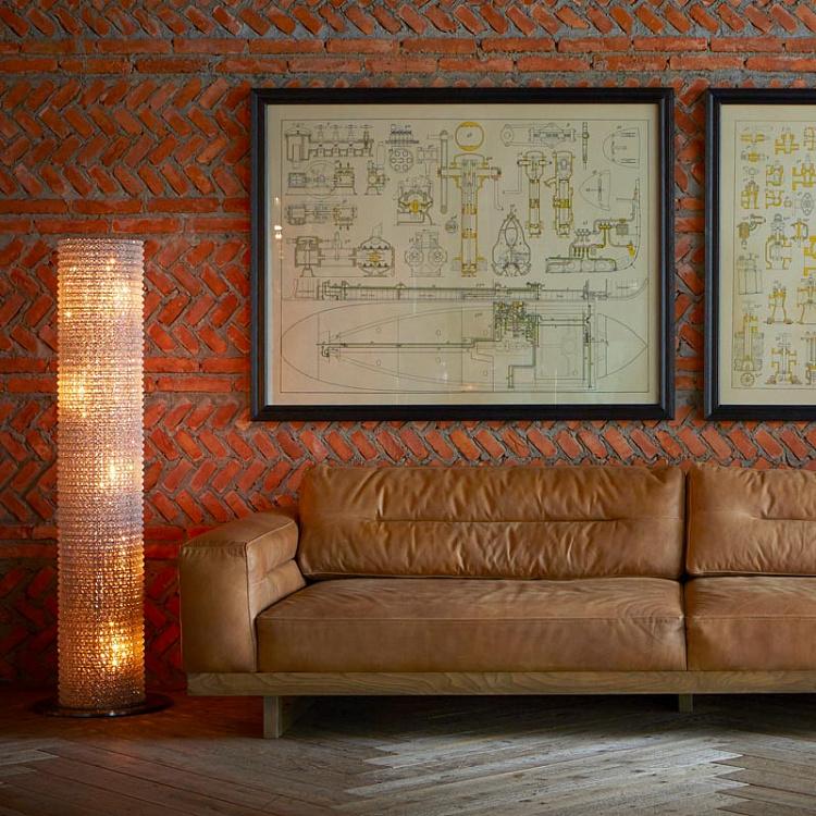 Картина-чертеж План корпуса лодки Boat Blueprint Hull