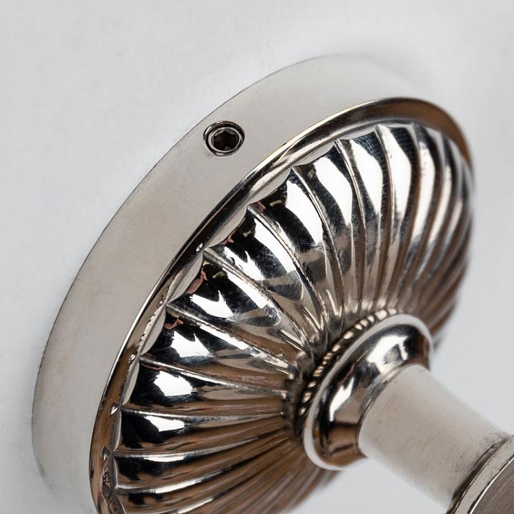 Настенная мыльница Розетка Wall Mount Soap Rosace Nickel And Ceramic