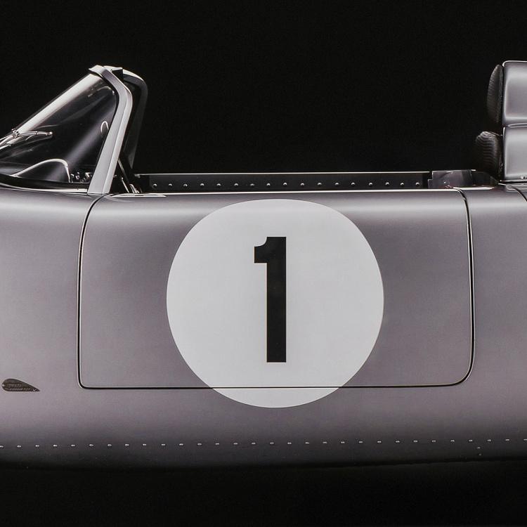 Фото-принт триптих в серебристой раме Порше 718 Set Of 3 Porsche 718 RSK, Pewter Frame