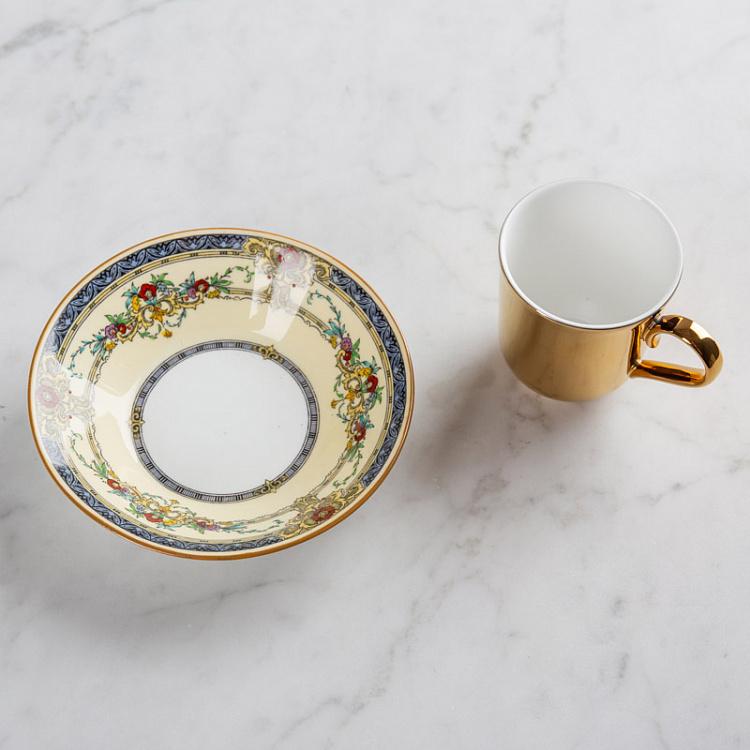 Кофейная пара Reflect Wedgwood золото Reflect Minton 1 Gold