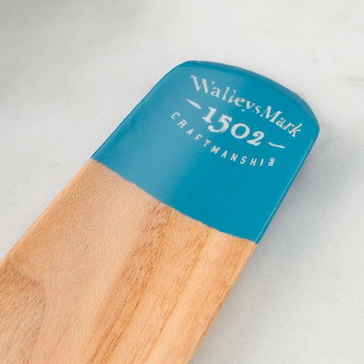 Синяя деревянная ложка для обуви Oak Shoe Horn Blue