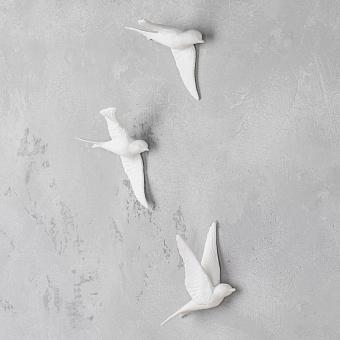 Set Of 3 Wall Birds