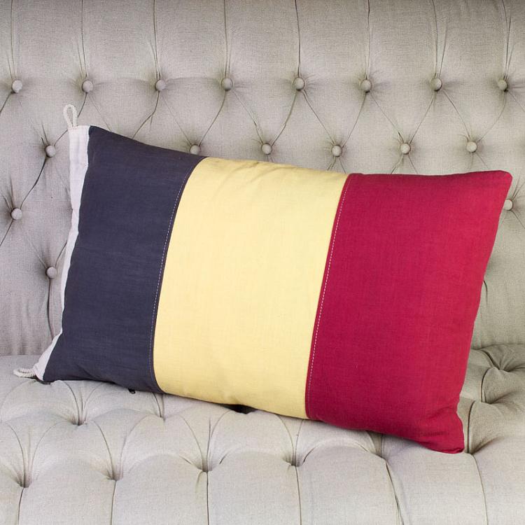 Декоративная подушка с флагом Бельгии, S Flag Cushion Belgium Small