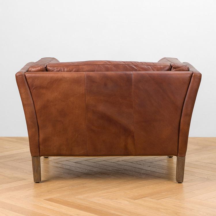 Кресло Линкольн, коричневые ножки Lincoln 1 Seater, Rustic Brown Ash PF