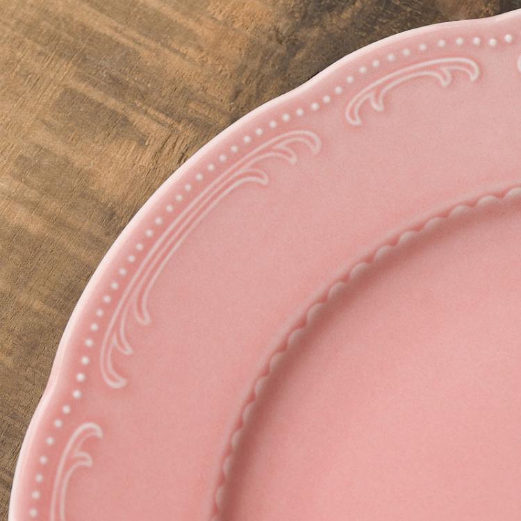 Пудрово-розовая обеденная тарелка Старая Вена, S Vecchio Vienna Dinner Plate Small Powder Pink