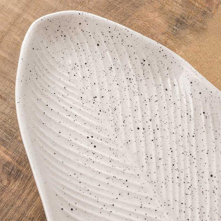 Длинное сервировочное блюдо-лист Зельда, S Zelda Plate Leaf Elongated Small
