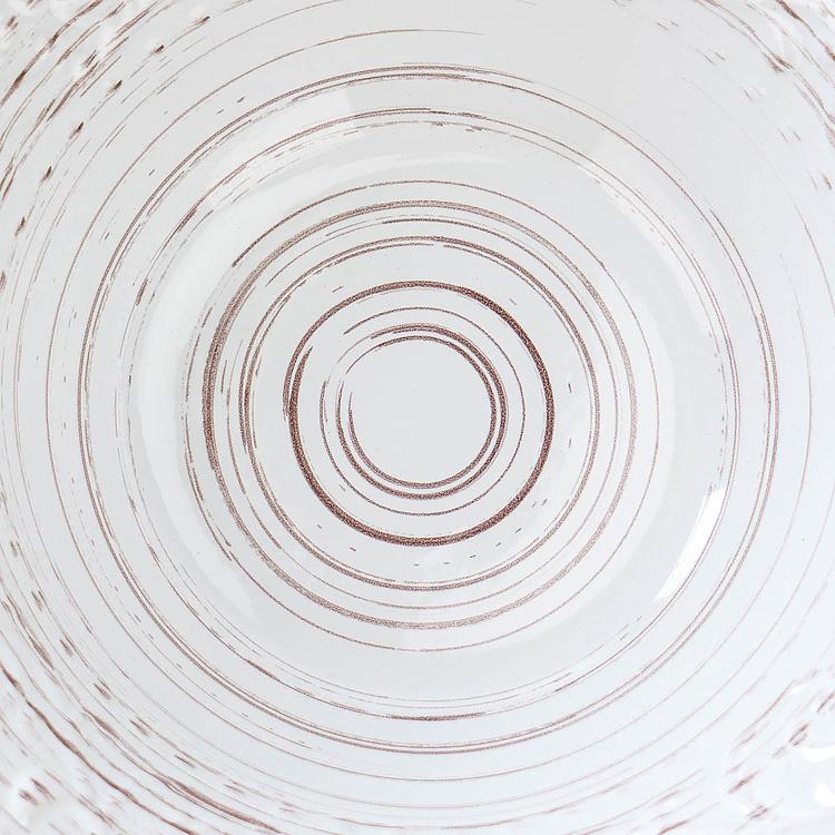 Сервировочная тарелка в деревенском стиле кремовая Rustic Fare Serving Bowl Cream