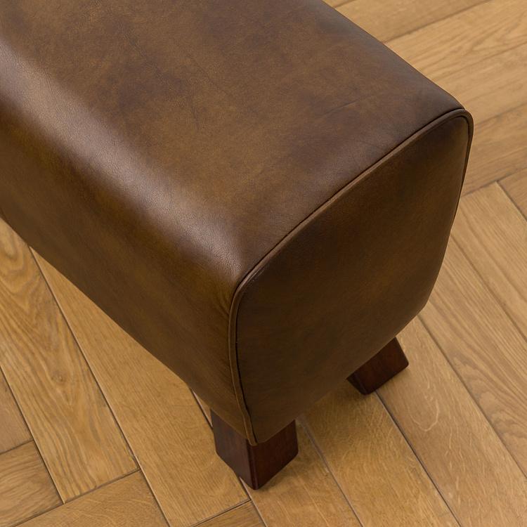 Скамейка Лас-Пальмас, красно-коричневые ножки Las Palmas Bench, Red Brown Wood D