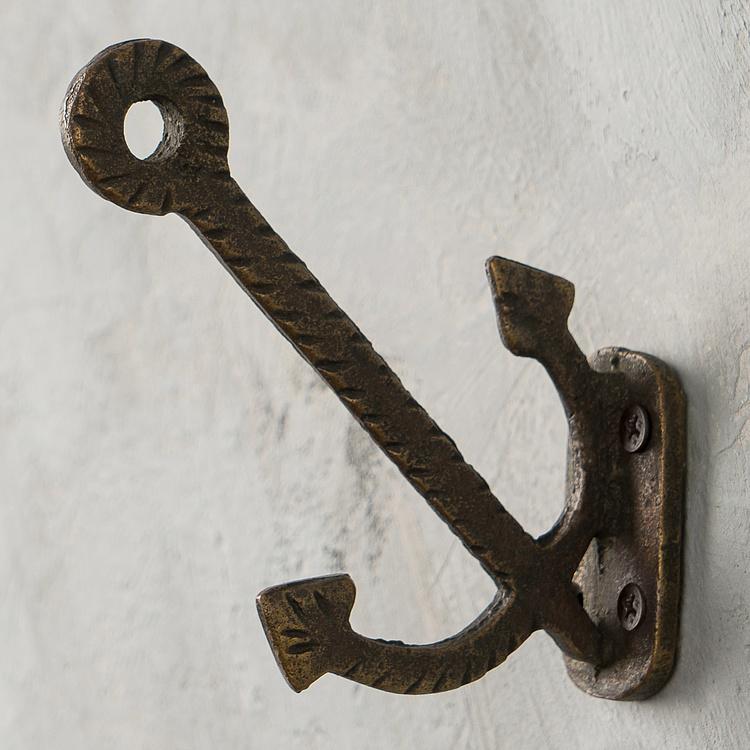 Двухрожковый чугунный крючок Якорь Anchor Cast Iron Hook