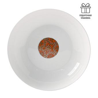 Africa Soup Plate Ornament White