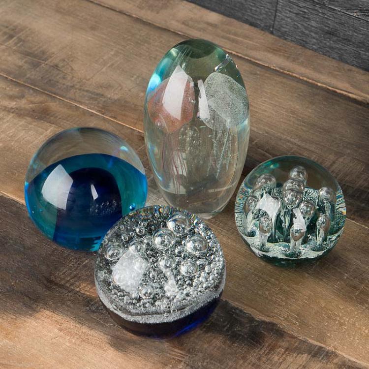 Пресс-папье Синий шар Glass Paperweight Ball Of Blue