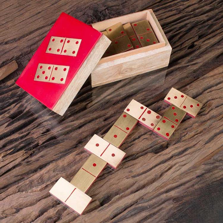Настольная игра Домино в красной шкатулке Box With Red Dominos