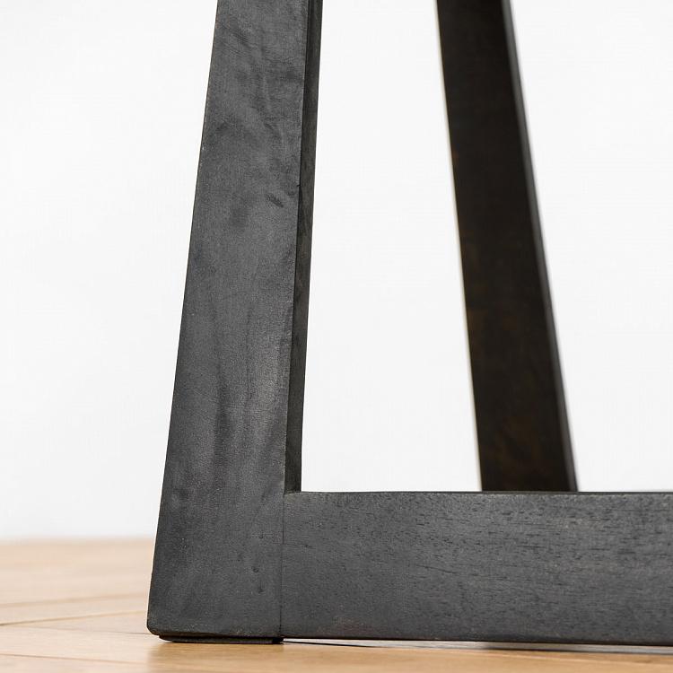 Табурет с чёрными ручками Золя Zola Stool With Handles Black