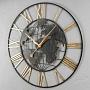 Настенные часы Clock With Iron World Map Large