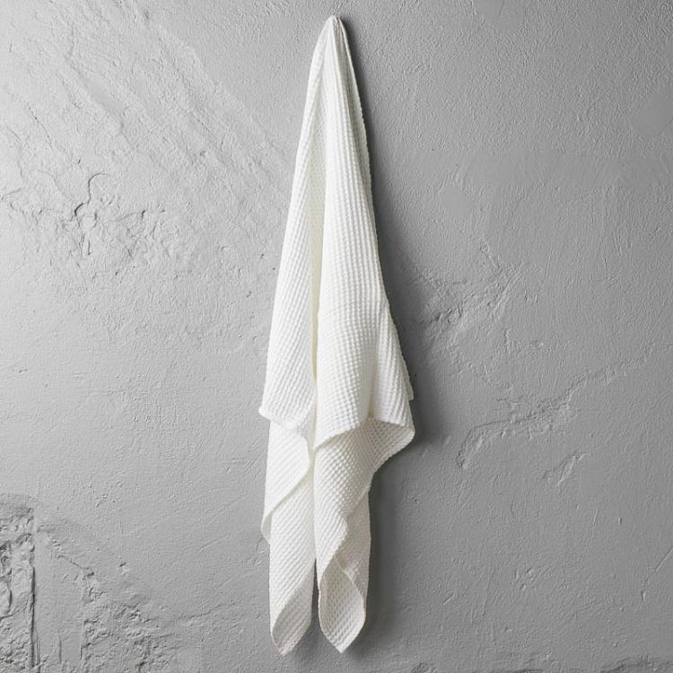Белое вафельное банное полотенце Модал 76x142 см Modal Waffle Bath Towel White 76x142 cm
