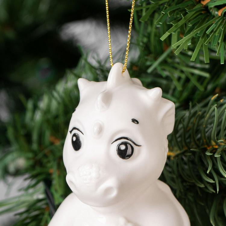 Коллекционная ёлочная игрушка Дракоша Dragon Collectible Toy 13 cm