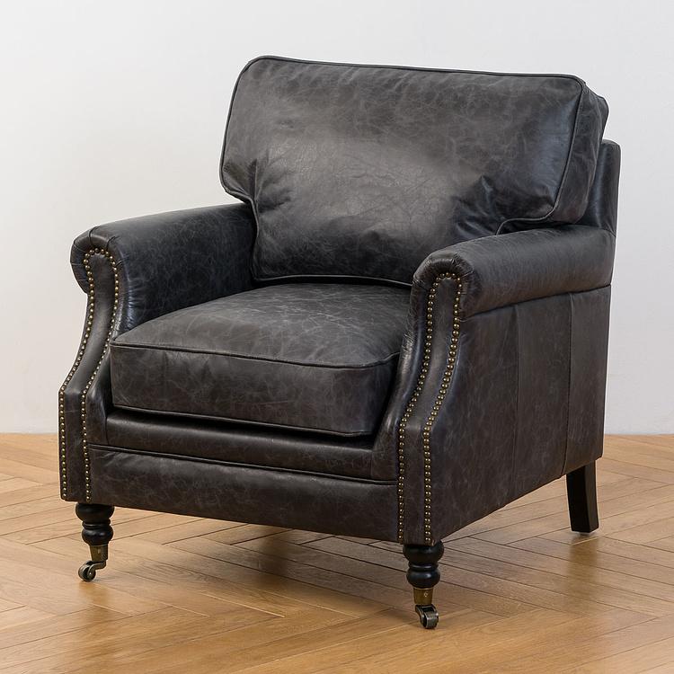 Кресло Джон, чёрные ножки John Armchair, Black Wood D