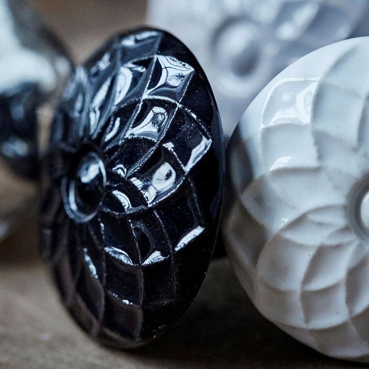 Мебельная ручка-кнопка Сохо Ночь Ceramic Soho Night Knob