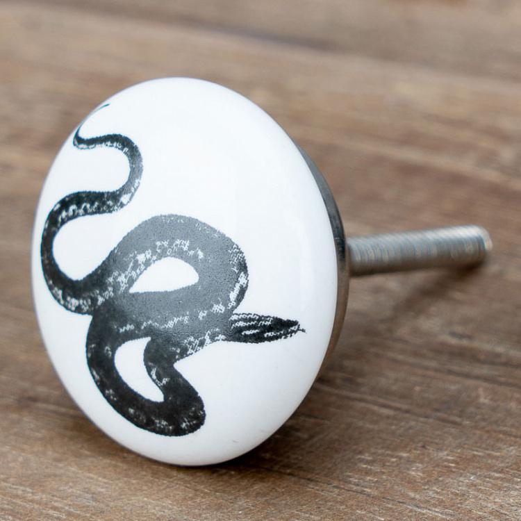 Мебельная ручка-кнопка Змея Snake Knob